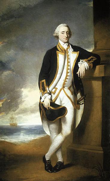 George Dance the Younger Portrait of Captain Hugh Palliser oil painting picture